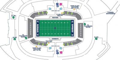 Cowboys stadion parkering kart