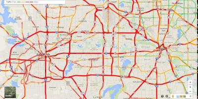Kart av Dallas trafikk