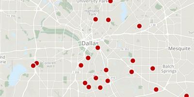 Dallas kriminalitet kart